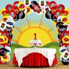 40 Pack Race Cars Balloons Birthday Party Supplies,12 Inch Checkered Flags Racing Party Latex Balloons for Race Fans Birthday Party One Two Fast Birthday Party Decorations Supplies