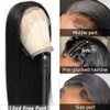 ITODAY 250g 30 Inch Lace Front Wigs Human Hair 220% Density 12A 13X4 Straight HD Transparent Lace Human Hair Wigs for Black Women Glueless Frontal Wigs Pre Plucked (30 Inch, 13x4 Natural Color)