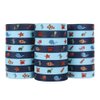 Cleverplay 24 Pack Under the Sea Silicone Wristbands Bracelets, Ocean Life Animal Birthday Decoration Party Favors for Kids