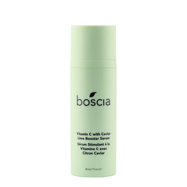 boscia Vitamin C with Caviar Lime Booster Serum - Vegan, Cruelty-Free, Natural & Clean Skin Care - Vitamin C Serum with AHA-Rich Caviar Limes - For All Skin Types - 1 fl oz