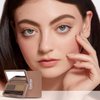 Boobeen Eyebrow Powder, 2-color Eyebrow Palette Makeup to Enhance & Define Brows, Eyebrow Color Powder with Mirror for Neutral Eye Makeup