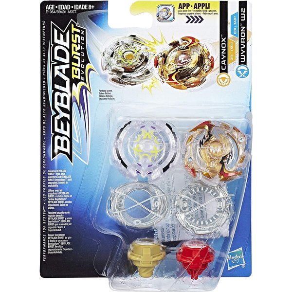 Beyblade Burst Evolution Dual Pack Caynox and Wyvron W2