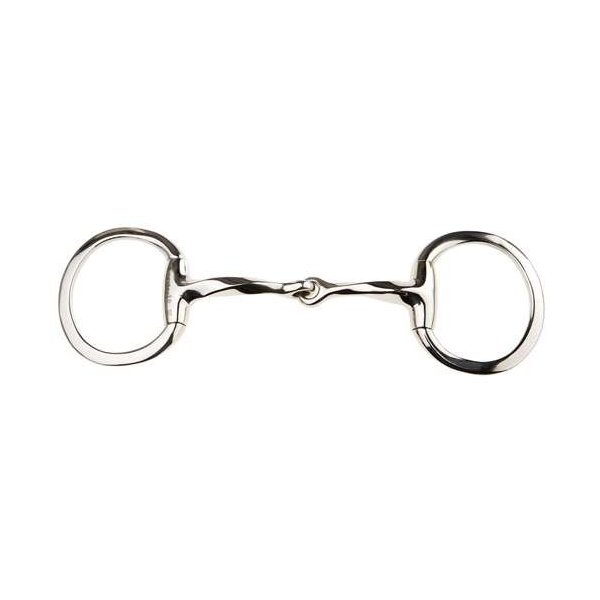 Korsteel JP Stainless Steel Slow Twist Eggbutt Snaffle Bit, 4.75"