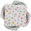 Vibrant Multicolor Paper Springtime Blooms Luncheon Napkins - 6.5" x 6.5" (Pack of 16) - Unique Design, Eco-Friendly & Durable Napkins - Great for Spring Garden Parties