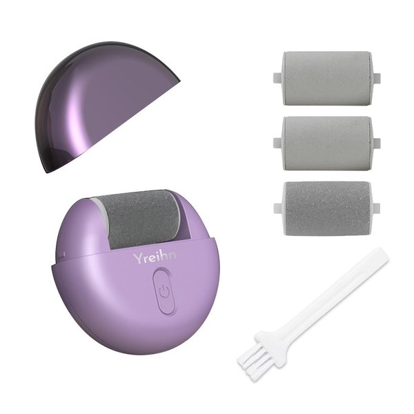 Yreihn Electric Callus Remover for Feet, 1 Count (Pack of 1), Puple