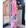 40 Inch Number Balloon 8, Pink Foil Balloons 8 Big Balloon, 8th Pink Party Supplies, 8 18 80 Birthday Balloons for Woman Girl,Wedding Anniversary