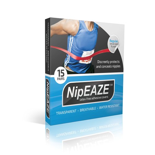 NipEaze - The Original Sports Nipple Cover - Nipple Chafing Prevention (Regular - 15pairs)