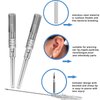Sotica 5pcs Ear Nose Piercing Needles 16G IV Catheter Needles Cannula Body Piercing Needles Hollow Needles Kit For Belly Navel Nipple Piercing Stainless Steel Piercing (16G)