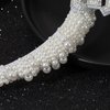 Mixcbe Pearl Bride Headband - Bachelorette Party Decorations, Bride to Be Headband, Bride Headband Wide Pearl Headband for Bachelorette Party (pearl-Bride)