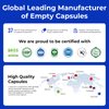 ATLEMISME Empty Vegan Capsules Size 00 - Vegan Capsules Empty (500 Count) Empty Capsules DIY Vegetable Capsule Filling - Veggie Capsules Empty Caps with 2 Micro Lab Spoons for Capsule Filling