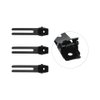 26 Pcs 1.8 Inches Hair Clips Hairdressing Double Prong Curl Clips Black Metal Alligator Styling Clips for Salon Hair Extensions