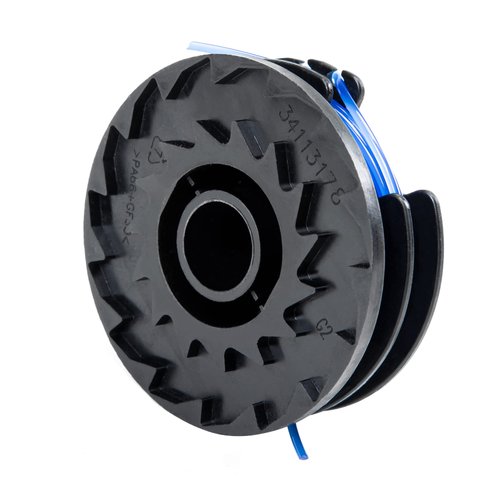 Greenworks 0.065" 3-Pack Dual Line Replacement String Trimmer Line Spool,Black/Blue