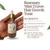 Joeleah’s Tonic Rosemary Mint 2 Grow Hair Growth Tonic | Moisturizing and Strengthening Oil For Dry Damaged Hair and Scalp | Infused With Over 20 Different Natural Herbs (2 OZ)