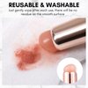 Makartt Silicone Nail Brush, 2PCS Reusable Silicone Nail Chrome Applicator, Pink Nail Art Brushes Silicone Lip Brush For Pat Ombre Gel Nail, Chrome Nail, French Nail, Lipstick, Concealer, Eyeshadow