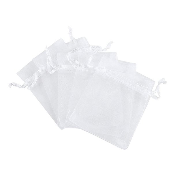 Laofiney 100Pcs Sheer Organza Bags Jewelry Candy Drawstring Pouches for Wedding Party Christmas Favor Gift Bags