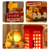 HJPLPXH Space Astronaut Micro Mini Building Block Set with Led Lighting Telephone Booth Kit Pen Holder Gifts for Adults and Kids (2188 Pieces)
