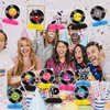 12 Pcs 50s Record Honeycomb Centerpieces Retro 80s 90s Music Party Decoration Rock and Roll Party Decor 3D Music Notes Centerpieces for Music Party Birthday 1950s party Supplies