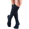 Truform Compression Socks, 15-20 mmHg Men's Cushion Foot, Knee High Over Calf Length, Navy, Medium
