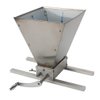 2 Roller Grain Crusher Mill, Stainless Steel Crusher Malt Mill Homebrew Manual Grain Mill Low Speed Drill Available Malt Crusher Gap Adjustable Barley Grinder