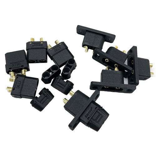 Yaohappy 5Pairs XT90E-M+XT90 Mountable Male Female Durable Plug Connector for RC Model Multicopter
