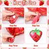 Fingertip WD 27 Pcs Berry First Birthday Decor, Sweet One Birthday Party Decorations Strawberry First Birthday Decorations Strawberry Hanging Banner Swirl Cake Topper for Baby Girls Party Supplies