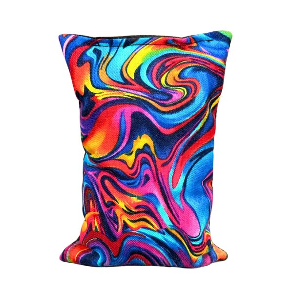 Rosin Bags for Extra Hand Grip | Pitching Rosin Bag for Baseball Tar | Tennis Rosin Powder | Dry Hands Pole Grip for Pole Dancing | Pine Rosin Powder for Bowling | 4 Oz Bag (Rainbow Swirl)