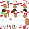 Gilprop 24 Set Christmas Snowman Craft for Kids Snowman Coaster Craft Kit DIY Make Your Own Snowman Craft Xmas Craft for Christmas Winter Party Holiday Class Home Family Activities