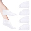 BLMHTWO 4 Pairs Foot Moisturizer Socks, Moisturizing Socks Overnight, Lotion Socks for Dry Cracked Feet, Spa Socks for Dry Feet, Cotton Socks for Moisturizing Feet Overnight, White