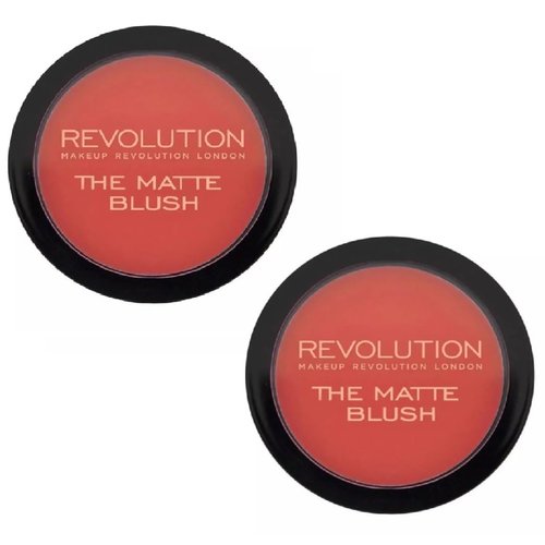 Pack of 2 Makeup Revolution Beauty The Matte Blush, New Rules