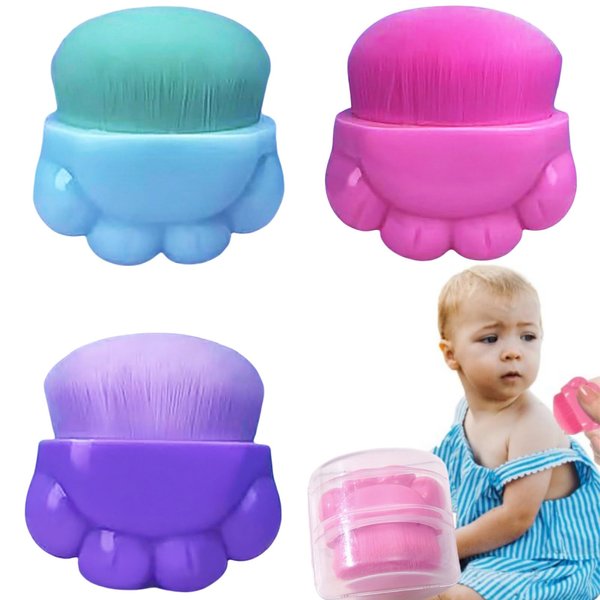 Sunscreen Applicator for Kids, 3 Pack Sunscreen Brush Sunblock Applicator for Kids Sunblock Buddy Brush Set, Kids Sun Lotion Applicator with Protective Caps, Kids Sun Cream Brush for Outdoor Travel