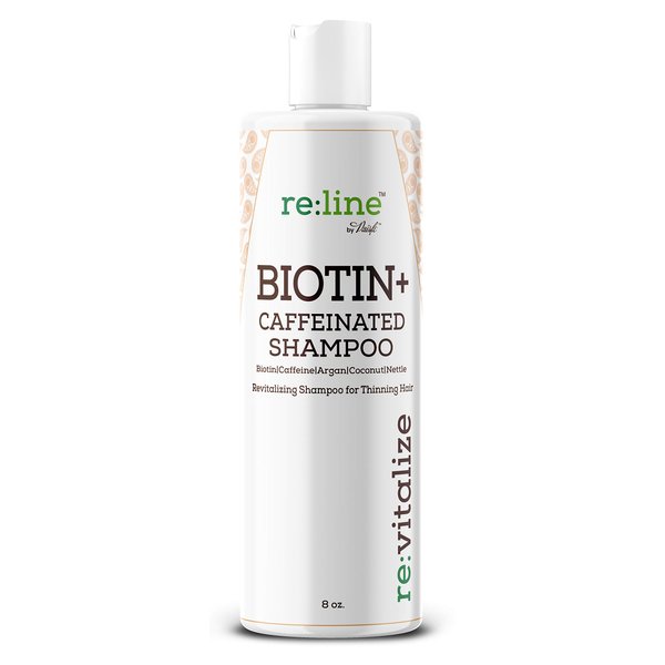 Biotin Shampoo For Hair Growth Natural Caffeine Hair Loss Treatment Shampoo For Thinning Hair Thickening DHT Blocker For Men Women Sulfate Free Safe On Color Treated Hair Coconut + Argan Oil