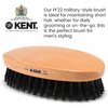 Kent Set of Combs, 81T Small Beard and Mustache Comb, FOT All Fine Pocket Comb, and PF22 Hair Brush and Beard Brush, Beard and Mustache Grooming Kit for Travel and Home Beard Care, Made in England