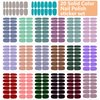 WOKOTO 20 Sheets Solid Color Nail Polish Strips Stickers Self-Adhesive Stick On Gel Nail Strips Full Nail Wraps for Women Nails Art with Nail File