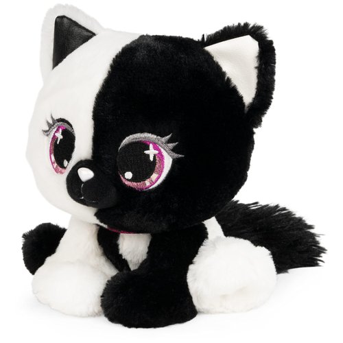 GUND P.Lushes Designer Fashion Pets Lady Luna Cat Premium Stuffed Animal Soft Plush, Black and White, 6”