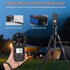 Holdpeak 866A Anemometer HVAC, Pro CFM Air Flow Meter for Wind Speed Temp Humidity Dew Point Airflow Measuring Device, Handheld Wind Gauge Meter with USB