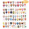Hot Air Balloon Temporary Tattoos Birthday Party Supplies Decorations 92 PCS Tattoos Stickers Super Cute Party Favors Kids Boys Girls Gifts Ideas Classroom School Prizes Themed Baby Showers