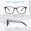 Gaoye Blue Light Blocking Glasses Women/Men, Computer Gaming Fake Eyeglasses Anti UV Ray-Spring Hinge (4 Pack, Matte Black & Leopard & Pink & Transparent)