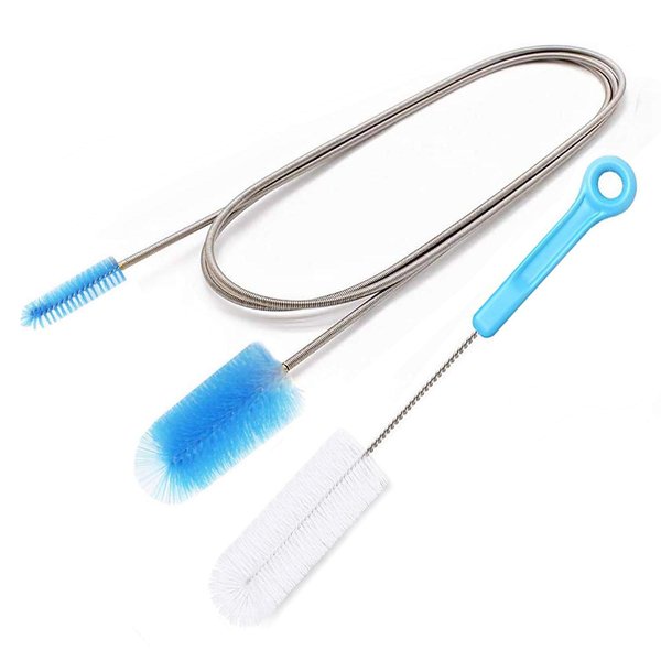 CPAP Tube Cleaning Brush - Flexible Stainless (6 Feet) Plus Handy Brush (10 Inches) fits Standard 22mm Diameter Tubing