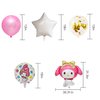 Anime Birthday Party Supplies 10Pcs Foil Balloons for Party Decorations for Girls Favors (light pink)