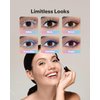 Choppie Multicoloured Waterproof Mascara For Lashes (6 Colors), White, Black, Brown, Ocean Blue, Dark Blue And Purple With Lash Comb Brush - Lengthening, Volumising, Long Lasting, Natural Eye Make-up