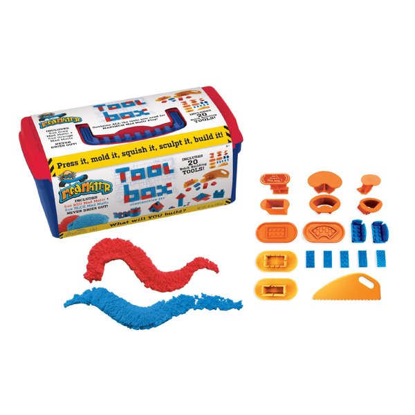 Relevant Play MAD MATTR Quantum Tool Box (Tool Box, 10oz Mad Mattr Included, 20 Tools Plus The Ultimate Brick Maker)