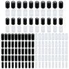 Lawie 140 Pack 2 MM-6.5 MM Clear Black Headbands Rubber End Caps Hair Clips Hair Pins Hair Bands Safe Elastic Protect Tube Covers Screw Thread Cable Bolt Round Protectors Feet Tips Accessories