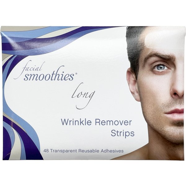 Facial Smoothies LONG Wrinkle Remover Strips, 48 forehead anti wrinkle patches