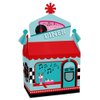 Big Dot of Happiness 50’s Sock Hop - Treat Box Party Favors - 1950s Rock N Roll Party Goodie Gable Boxes - Set of 12