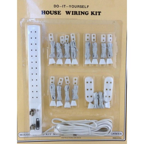 Dollhouse Miniature 1:12 Scale 12v Wiring Set, 15 pc