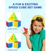 CFMOUR Speed Cube Set - Moyu Meilong 2x2x2 3x3x3 Pyramid Cube Bundle | Stickerless Magic Cubes with Smooth Turning | Brain Teaser Puzzle Toys for Kids & Adults