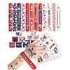 116PCS Baseball Party Favors 92PCS Tattoos 24PCS Slap Bracelets Wristbands, Sports Themed Birthday Party Supplies Decorations Tattoos Stickers Fans Cheerleaders Favors for Activity Prizes Rewards