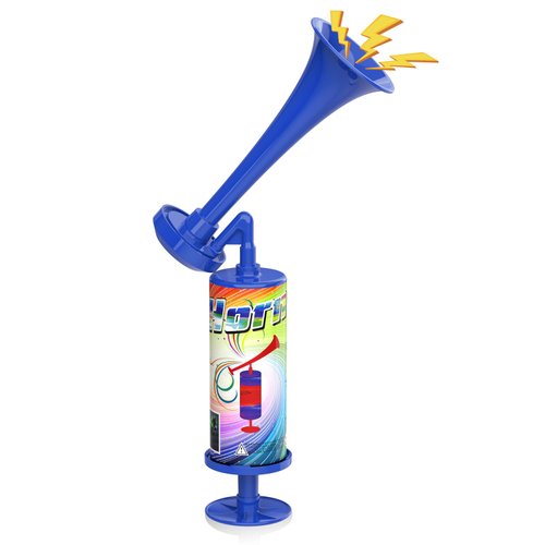 Handheld Air Horn, Super Loud Noisemakers Bear Horn Self Defense Reusable Air Pump Horns Sports and Marine Signal Safety Alarm Horn for Boating, Sports Events, Graduation, Birthday Parties