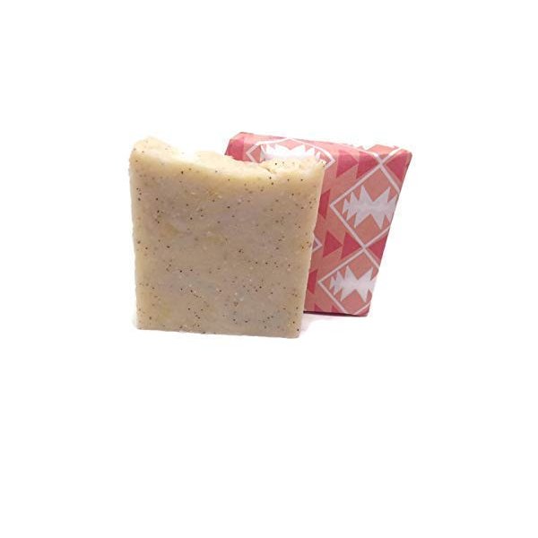 Shea Butter Apricot Scrub Exfoliating Acne, Rosacea, Eczema, Psoriasis and Other Skin Infections. Soap Bar 4 Ounce