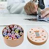 Connimonet 19PCS Elastic Thread 0.6mm,20m Each Spool,Elastic Sewing Thread for Sewing Machine,Shirring Elastic Thread for Sewing,Serger,Overlock Machines Quilting Knitting,Weave,DIY